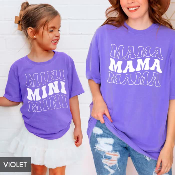 Comfort Colors® Mommy & Me Shirts, Mama and Mini Tees, Matching